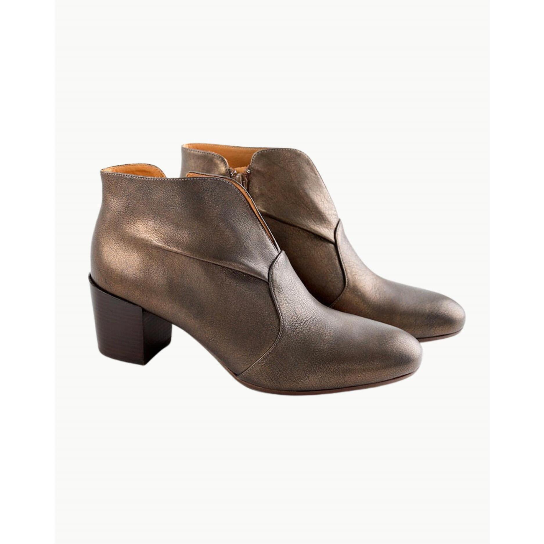New Chie Mihara Women's Nugo Leather Ankle Boots In Bronze